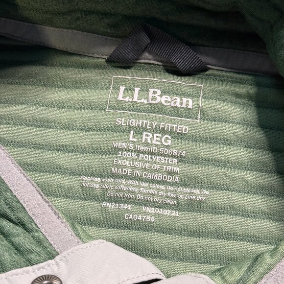 L.L. Bean Men's Airlight Knit Pullover - Green - Picture 4 of 6